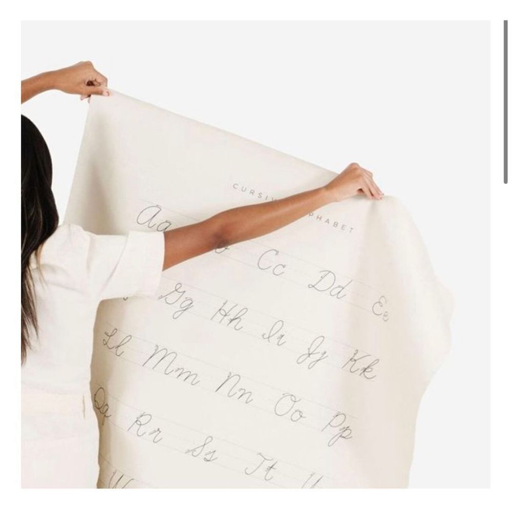 Gathre Mat cursive alphabet